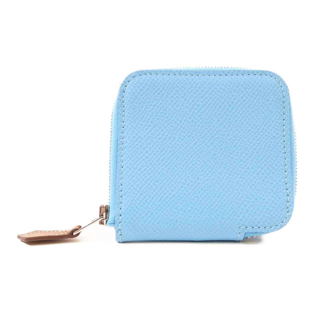 HERMES Epsom Leather Coin Purse Bleu Celeste with PHW (1 of 13)