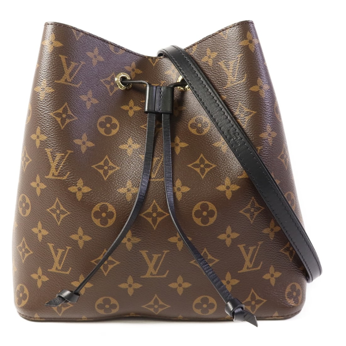 LOUIS VUITTON Neo Noe MM Shoulder Bag Monogram Brown GHW M44020 (1 of 17)