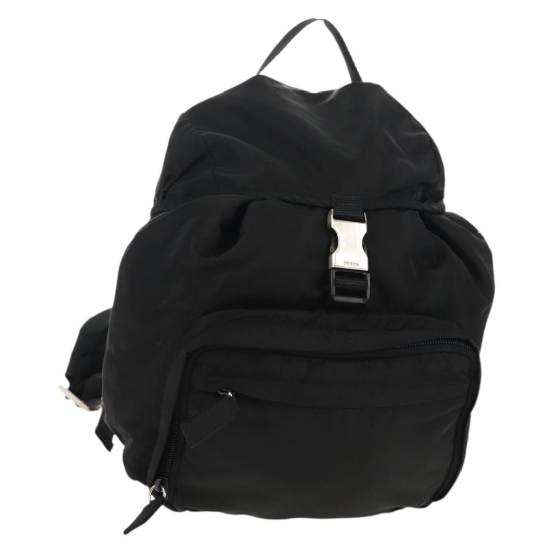 PRADA Nylon Backpack Black Silver Authentic Italy 153638V (1 of 18)