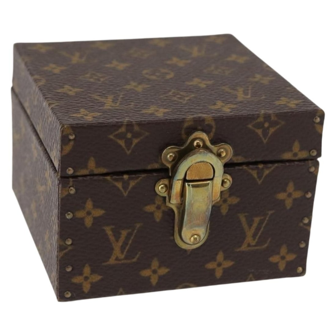LOUIS VUITTON Monogram Eccrine Declaration Jewelry Box M21010 Auth (1 of 18)