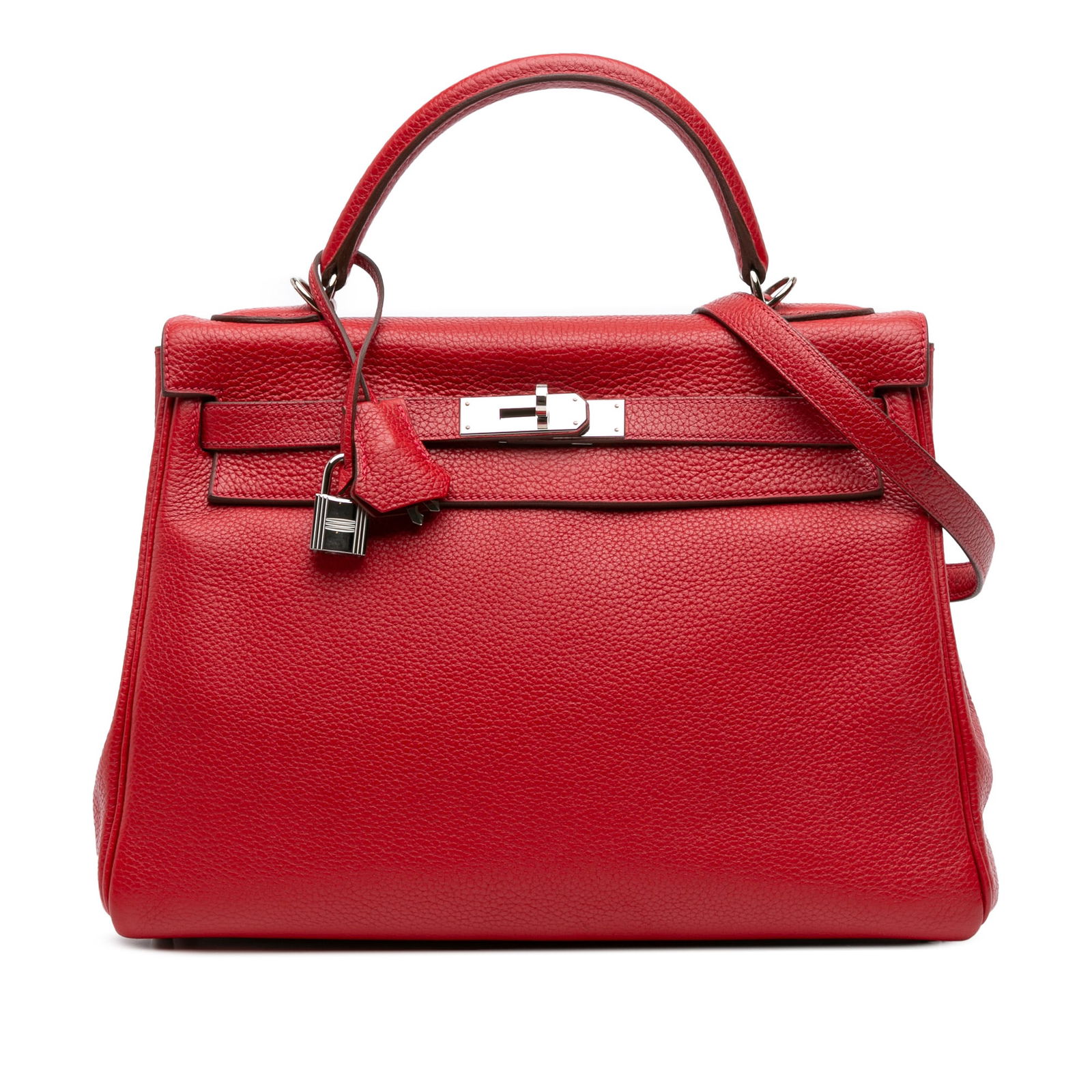 Hermes Togo Kelly II Retourne 32 in Rouge Casaque Leather (1 of 10)