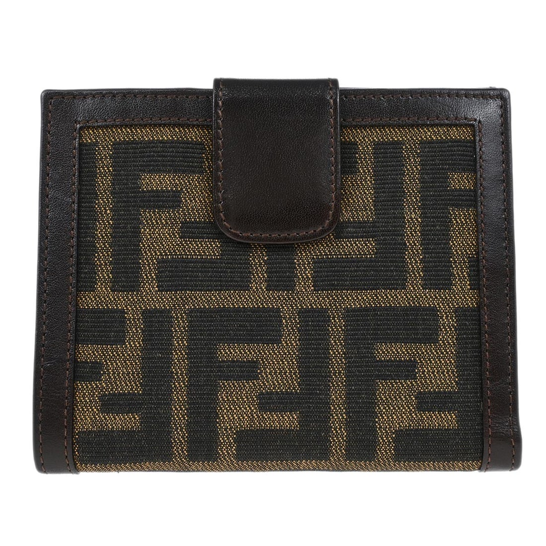 Fendi Vintage Brown Zucca Canvas Folding Wallet Purse (1 of 7)