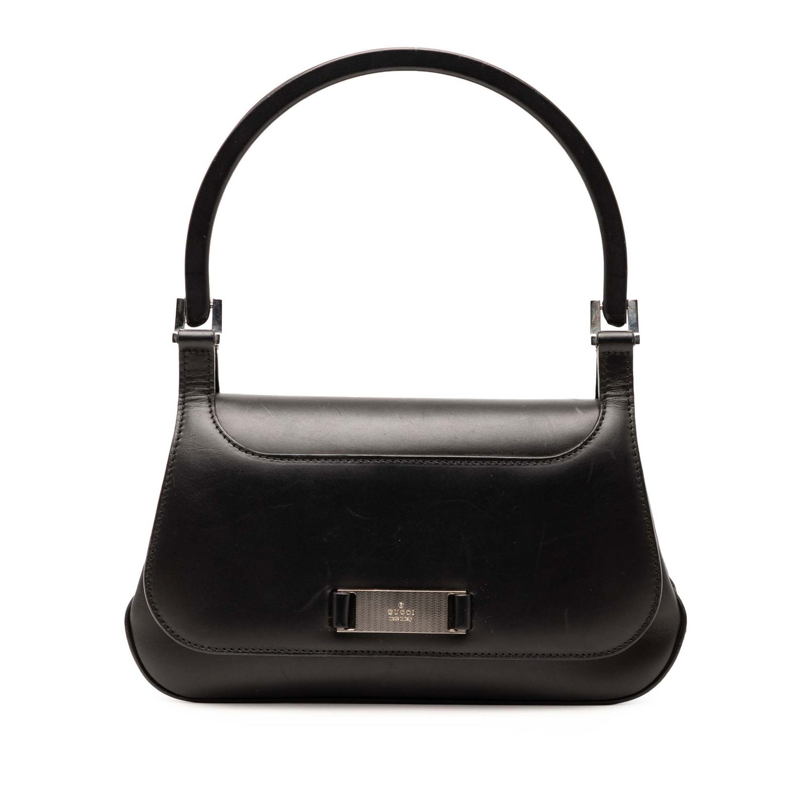 Gucci Black Leather Handbag with Magnetic Closure (1 of 8)