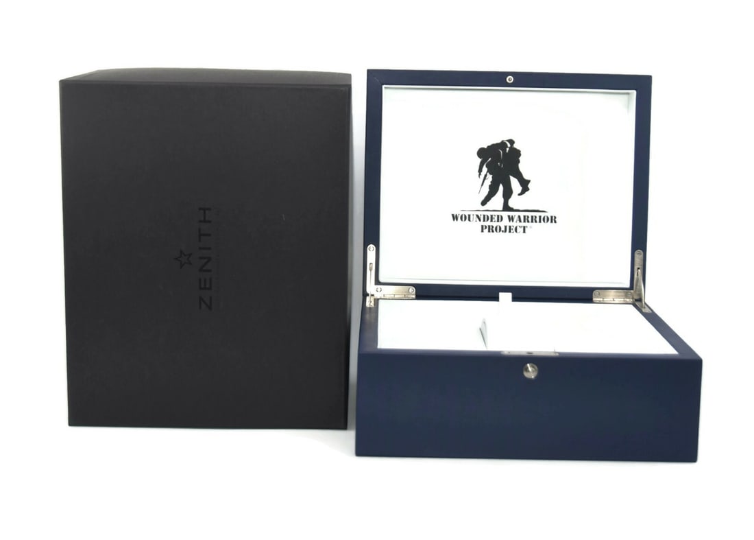 Zenith Wounded Warrior Project Watch Presentation Box 11x9x7 Authentic (1 of 2)