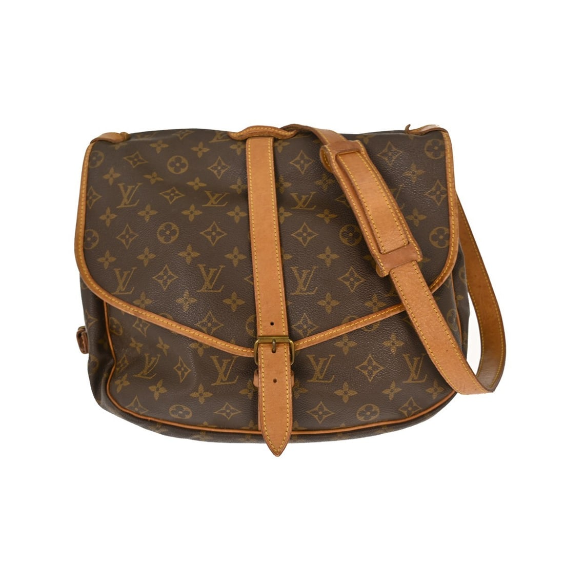 Louis Vuitton Saumur 35 Monogram Canvas Shoulder Bag M42254 (1 of 10)