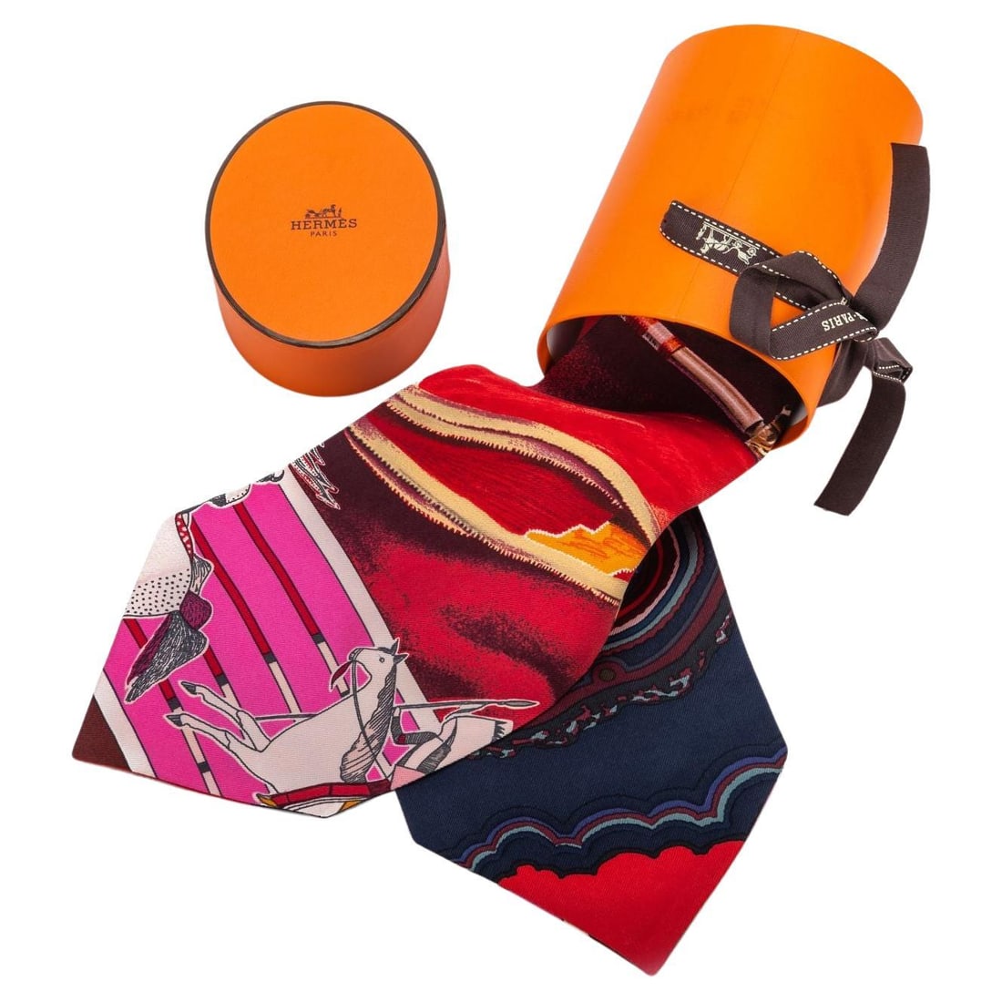 Hermes Pani La Shar Ascot Silk Scarf by Kermit Oliver BNIB: Hermes Pani La Shar Ascot Silk Scarf by Kermit Oliver BNIB This exquisite Hermes Pani La Shar Ascot, designed by Kermit Oliver, is a collectible silk scarf that showcases the elegance of the brand. Cr