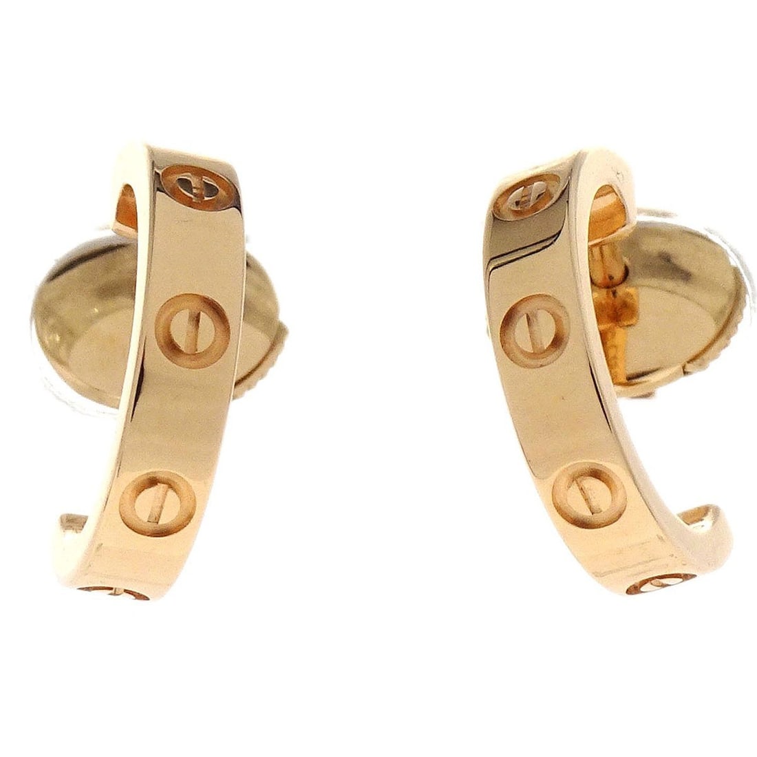 Mini Love Gold 750 Pierced Earrings by Cartier (1 of 5)