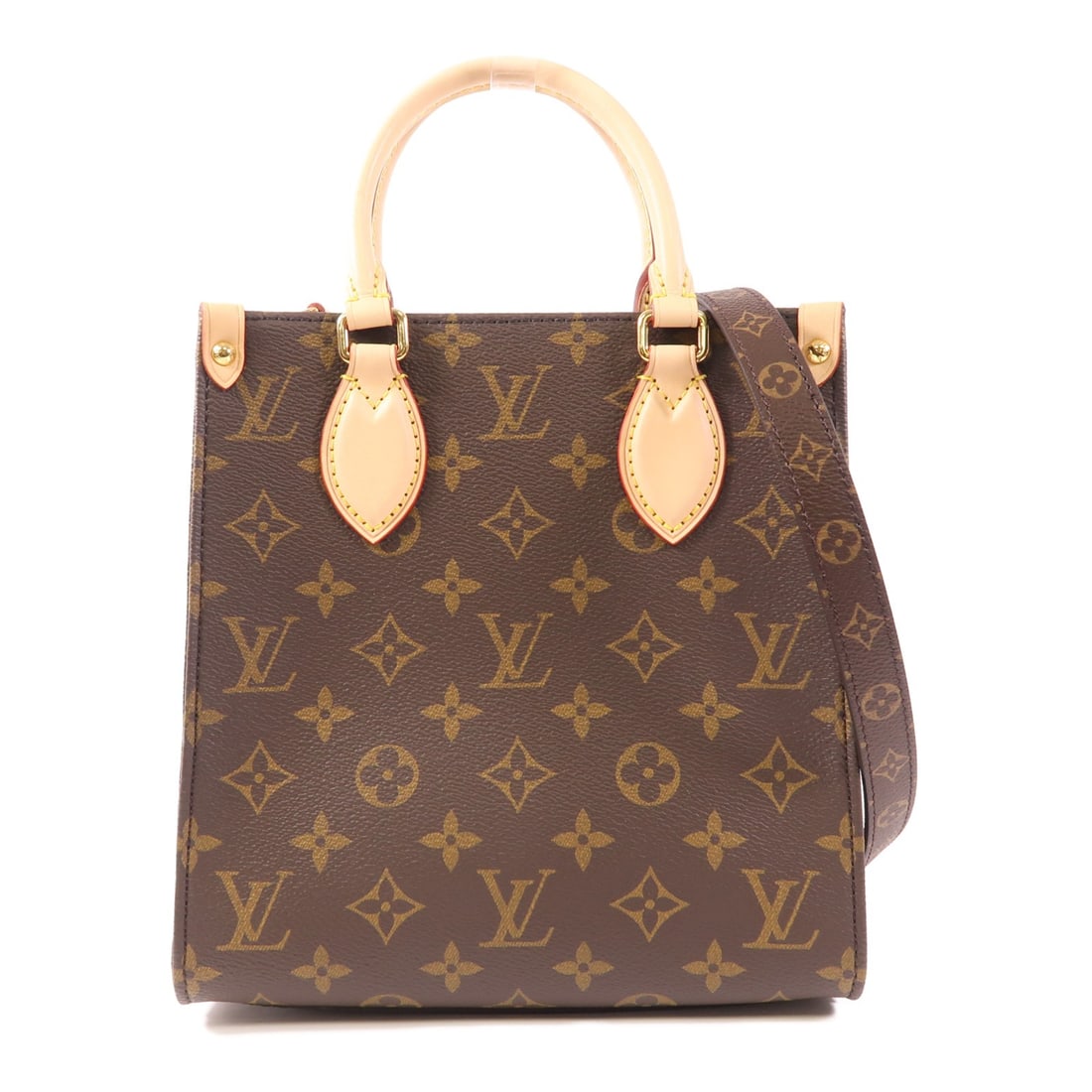LOUIS VUITTON Sac Plat BB 2 Way Shoulder Bag M46265 Brown PVC Canvas (1 of 12)