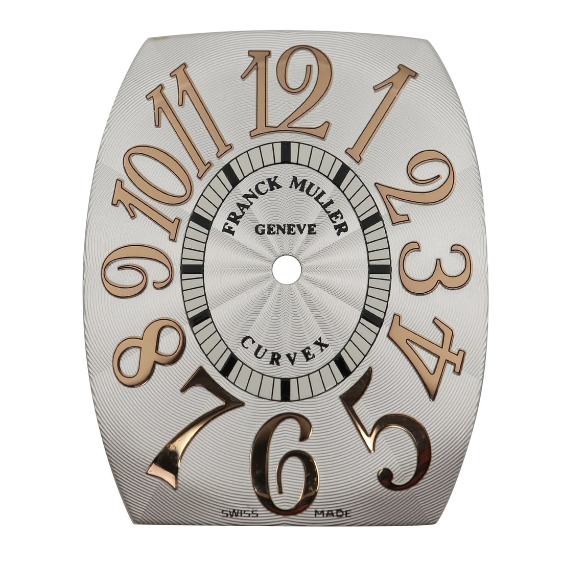 Franck Muller Cintree Curvex 5852 QZ REL D Silver Watch Dial: Franck Muller Cintree Curvex 5852 QZ REL D Silver Watch Dial This Franck Muller 5852 QZ REL D Cintree Curvex watch dial is designed for the distinctive 36 x 29 mm model, showcasing a sleek silver colo