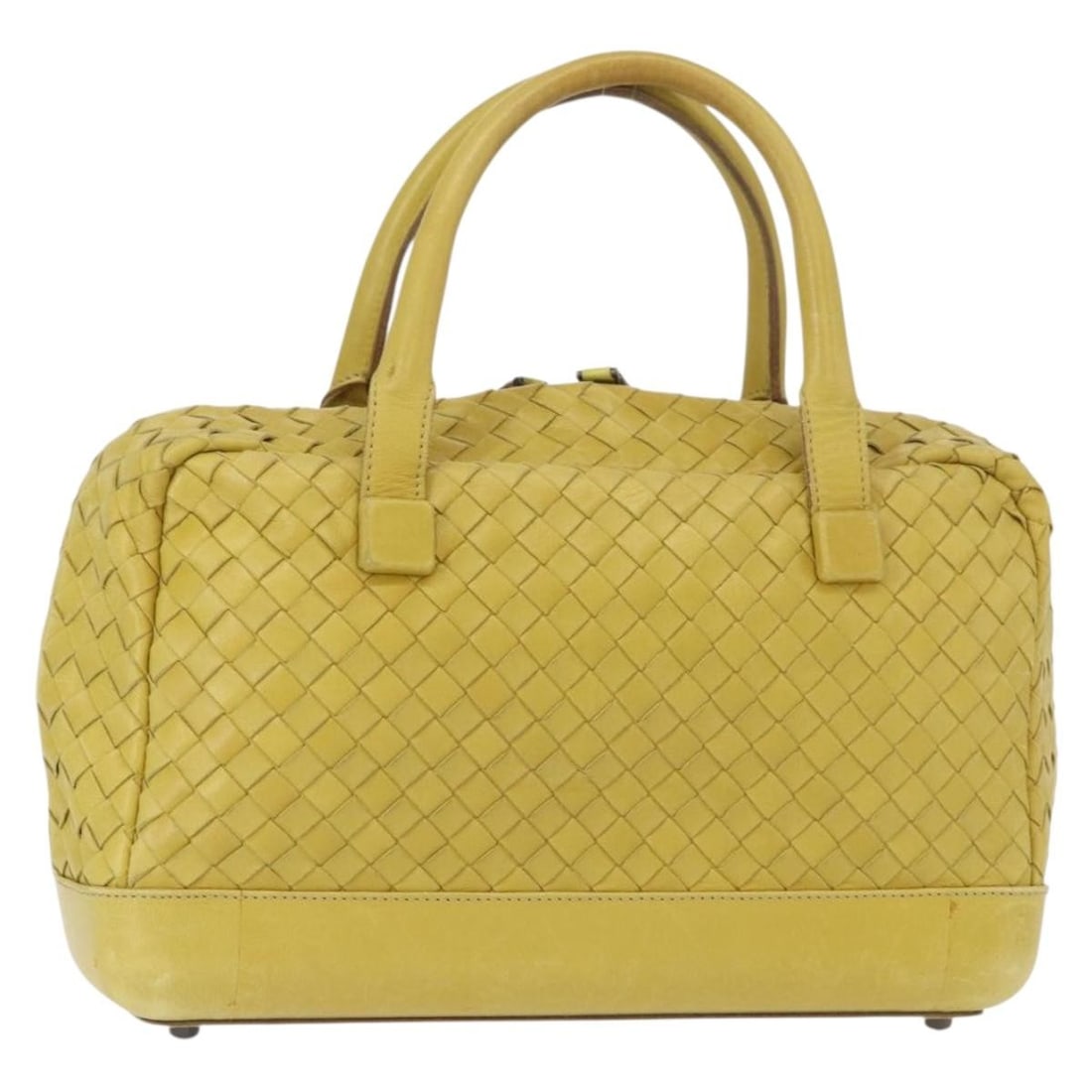 Yellow Intrecciato Handbag by Bottega Veneta in Vintage Style (1 of 1)