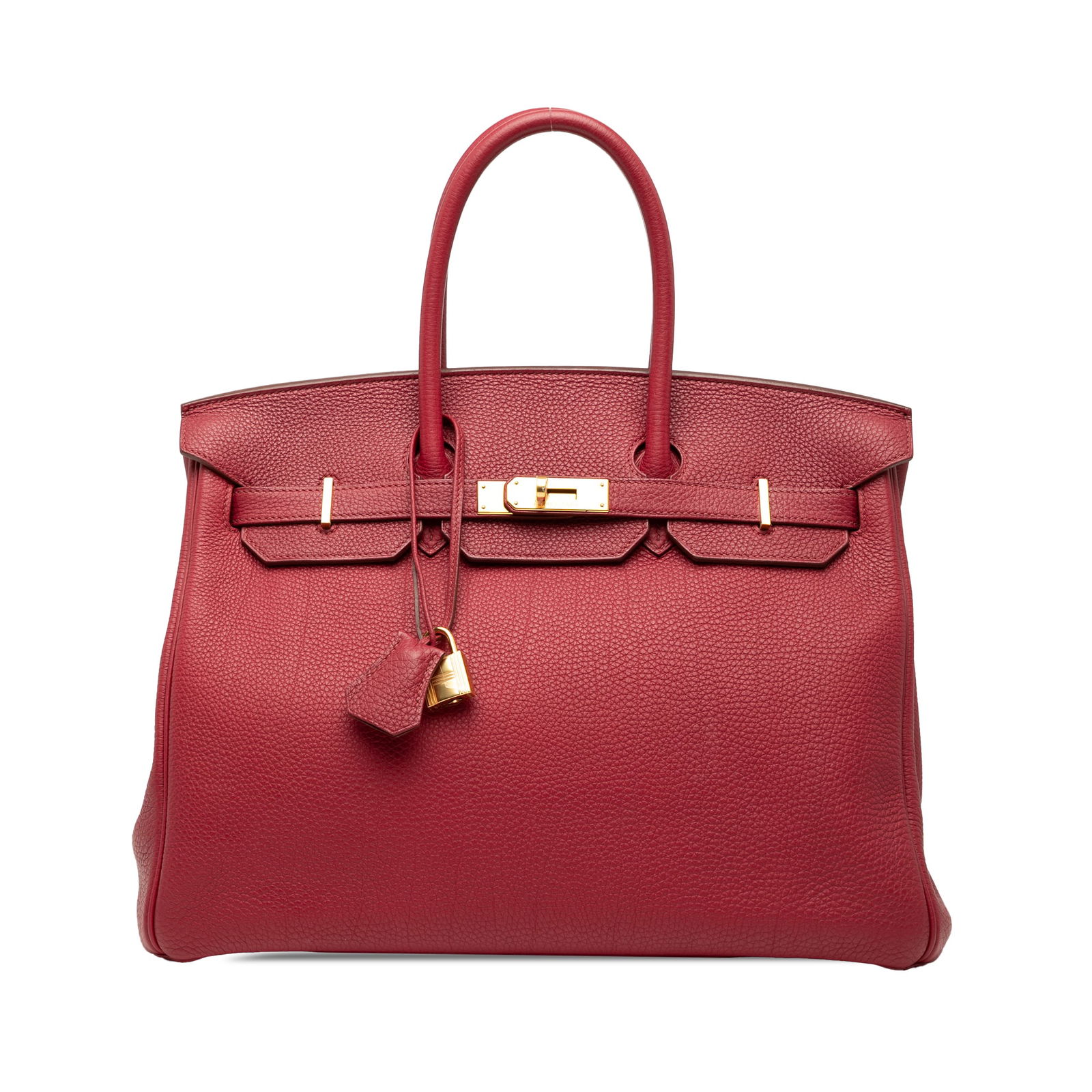 Hermes Togo Birkin Retourne 35 in Rouge Casaque Leather (1 of 8)