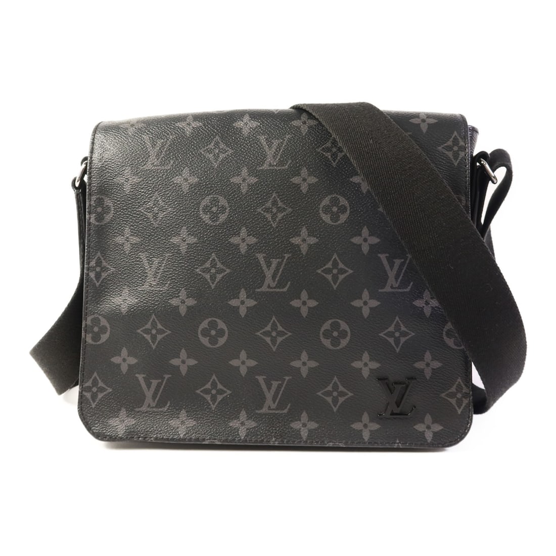 LOUIS VUITTON District PM Shoulder Bag M45272 Monogram Eclipse Black (1 of 16)