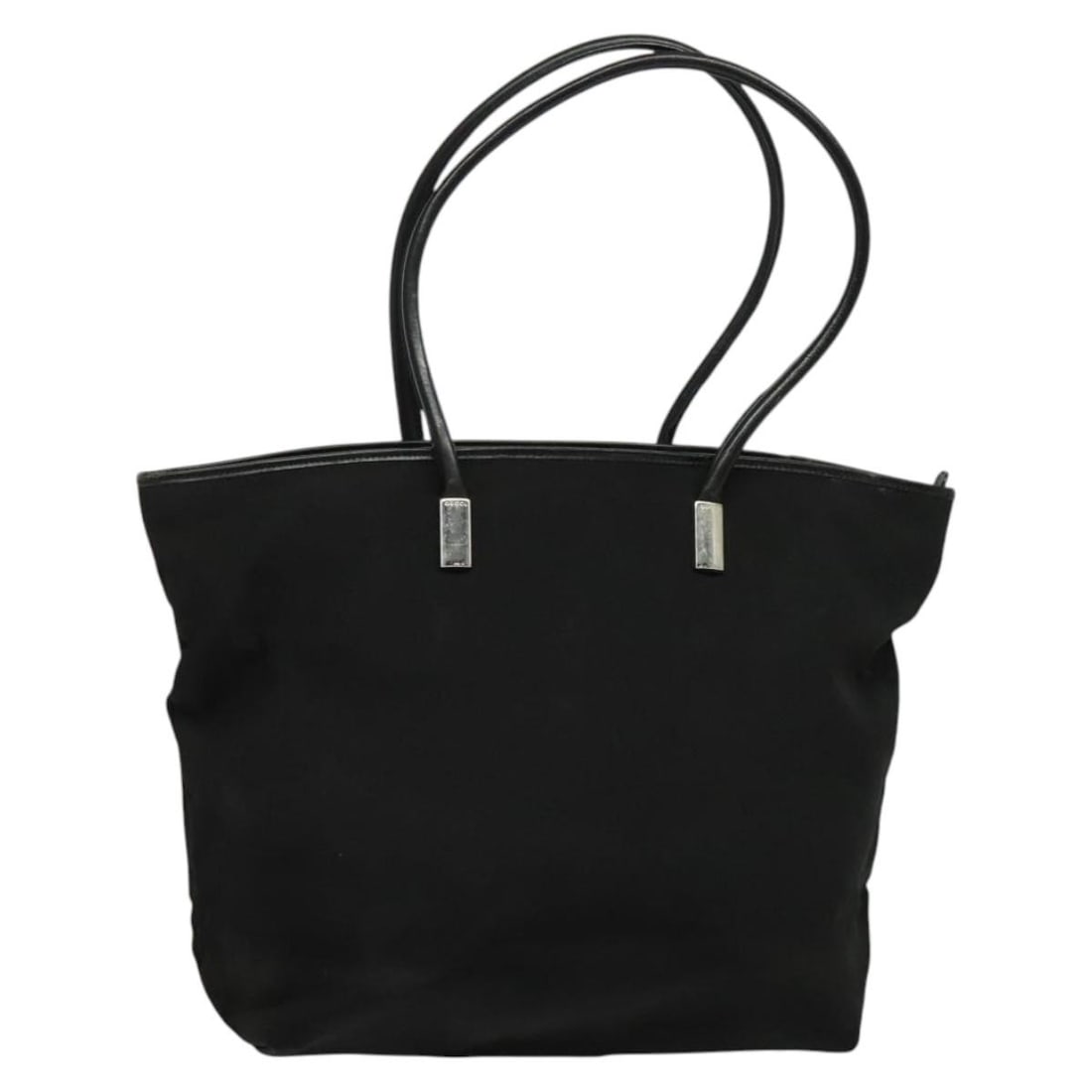 GUCCI Black Silver Canvas Tote Bag 002 2123 0456 Authentic Italy (1 of 18)