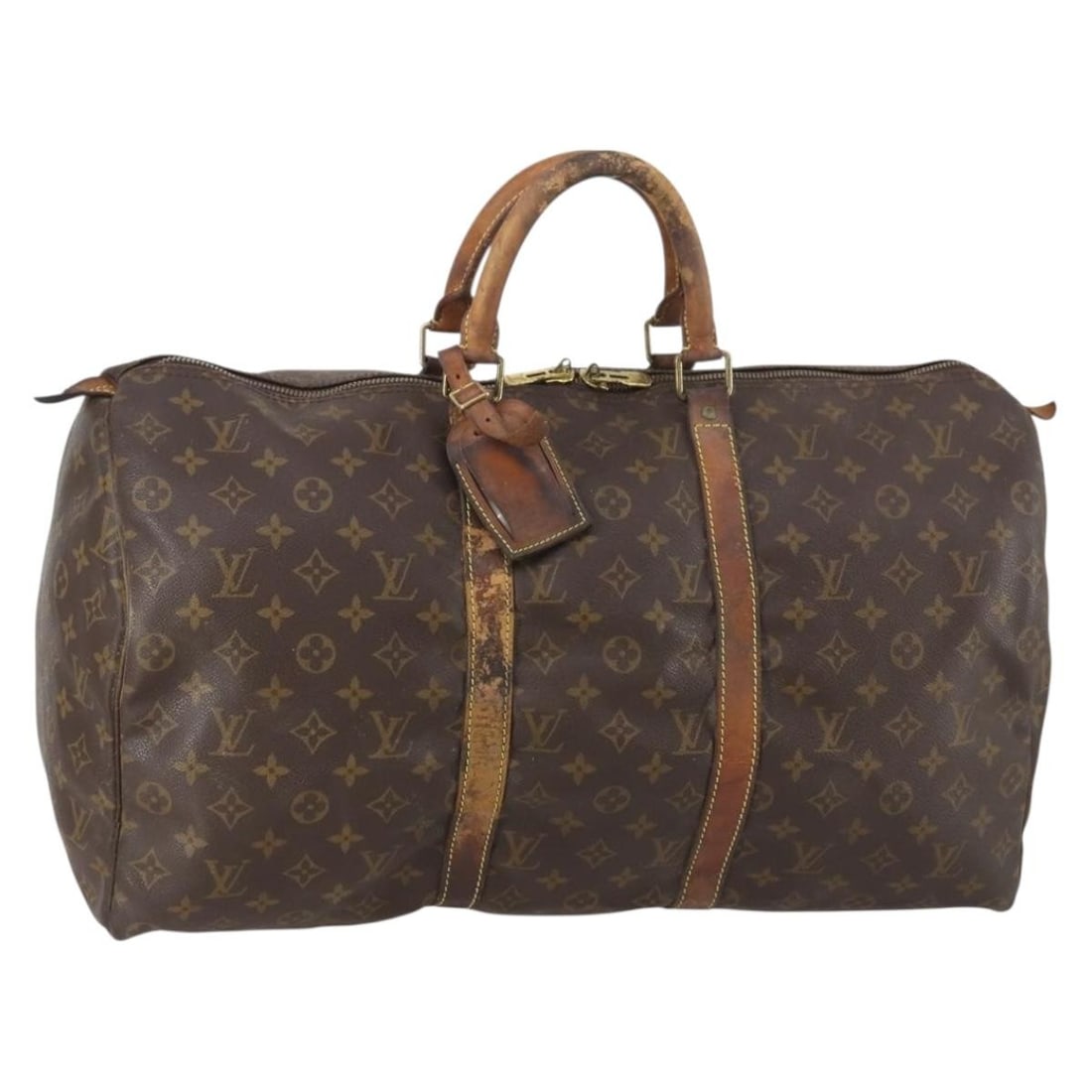 LOUIS VUITTON Monogram Keepall 50 Boston Bag M41426 Auth: LOUIS VUITTON Monogram Keepall 50 Boston Bag M41426 Auth The LOUIS VUITTON Monogram Keepall 50 Boston Bag is a luxurious travel essential, crafted from iconic Monogram Canvas and proudly made in Franc