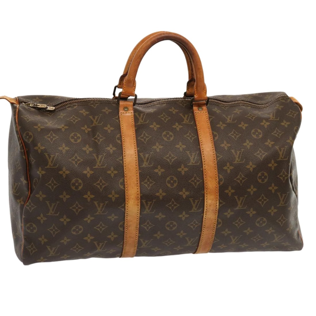 LOUIS VUITTON Monogram Keepall 50 Boston Bag M41426 Auth France (1 of 18)