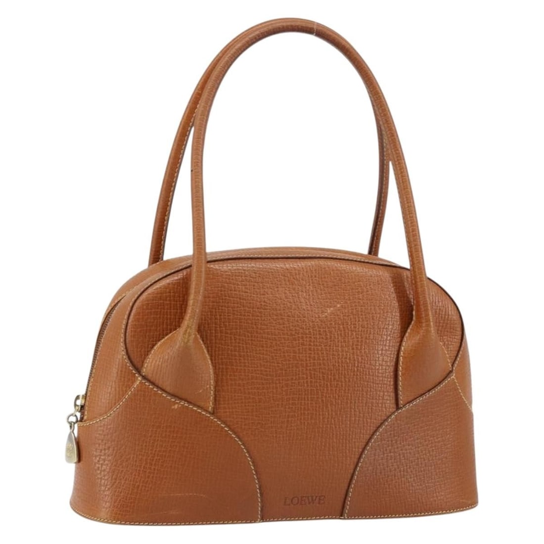 LOEWE Brown Leather Hand Bag Italy Authentic (1 of 18)