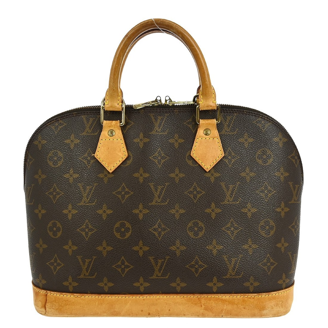 Louis Vuitton Alma Monogram Handbag Brown Canvas Vintage (1 of 11)