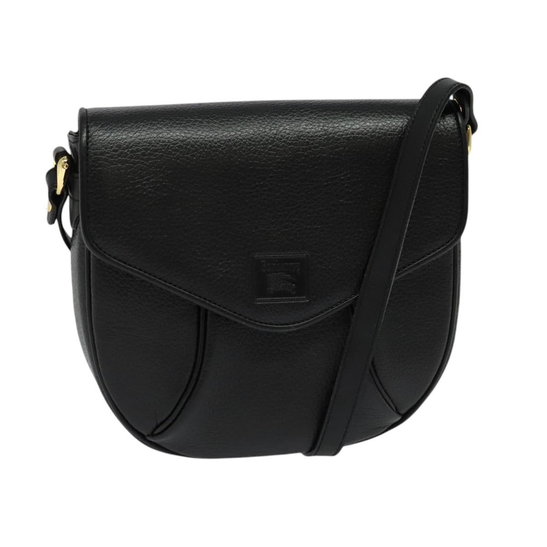 Burberrys Black Gold Leather Shoulder Bag Auth EP9157: Burberrys Black Gold Leather Shoulder Bag Auth EP9157 This Burberrys shoulder bag is crafted from premium leather in a classic black and gold color scheme, making it a stylish accessory for any outfit