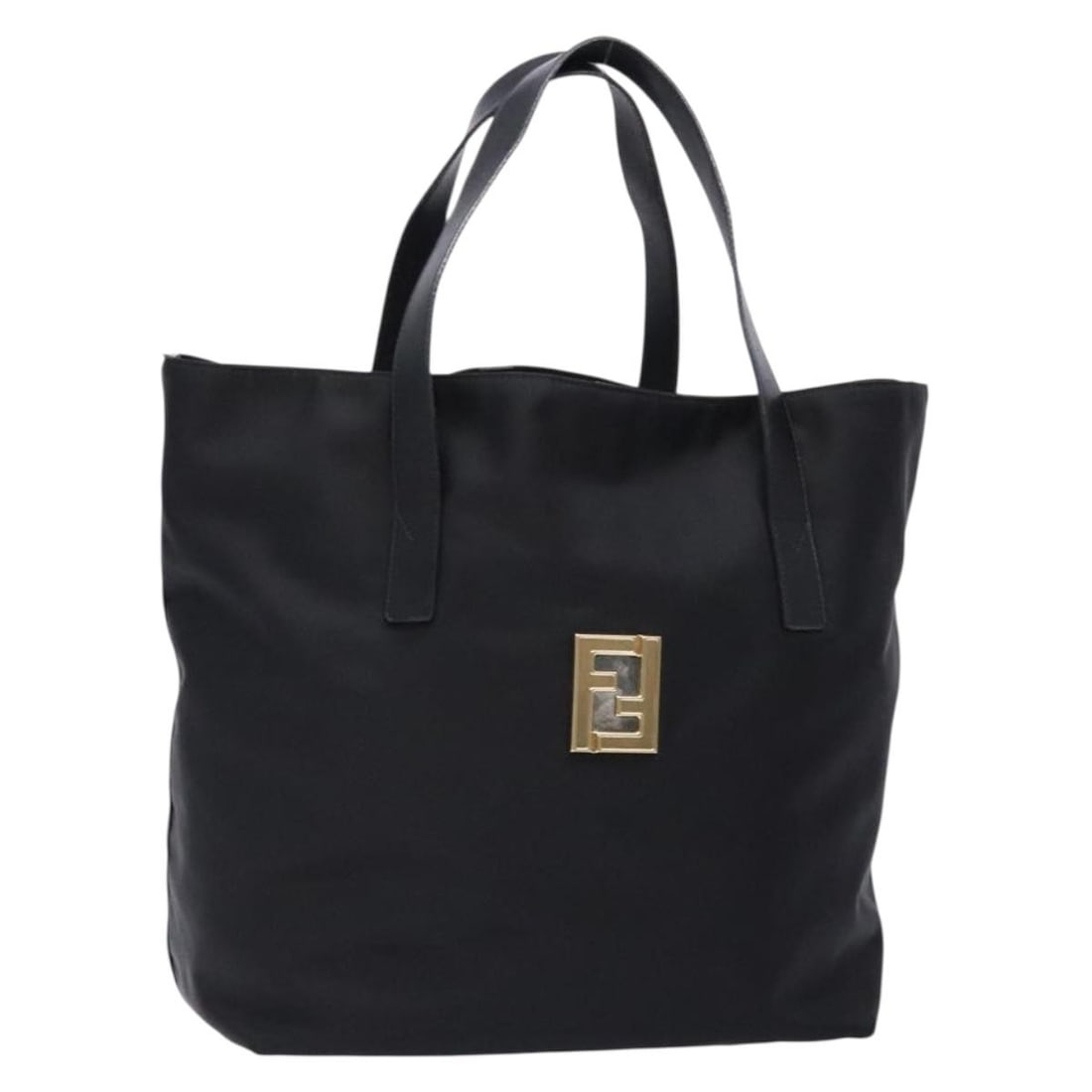 FENDI Black Gold Nylon Tote Bag Made in Italy (1 of 18)