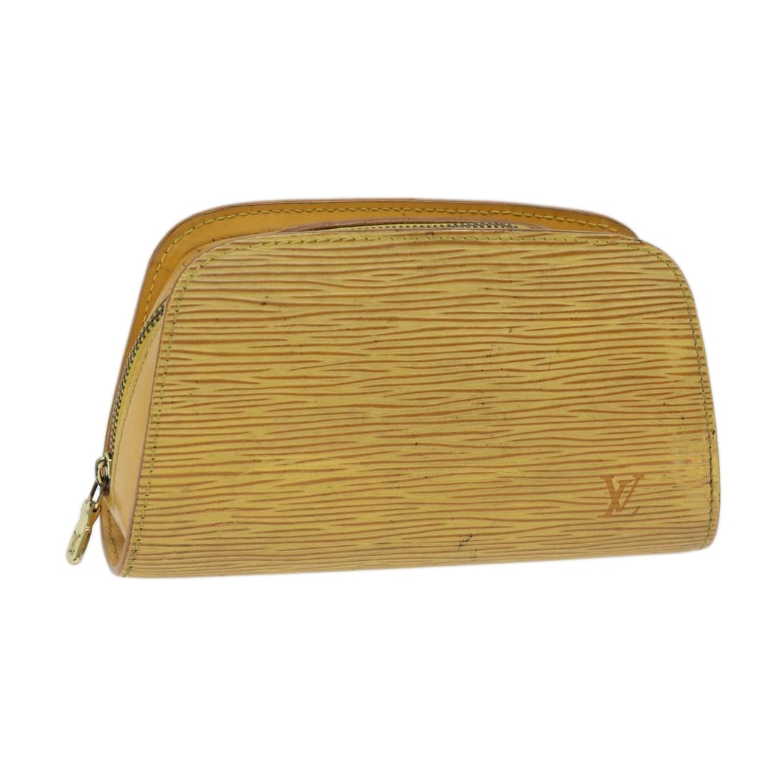 LOUIS VUITTON Epi Dauphine PM Pouch Yellow M48449 Luxury Accessory (1 of 18)