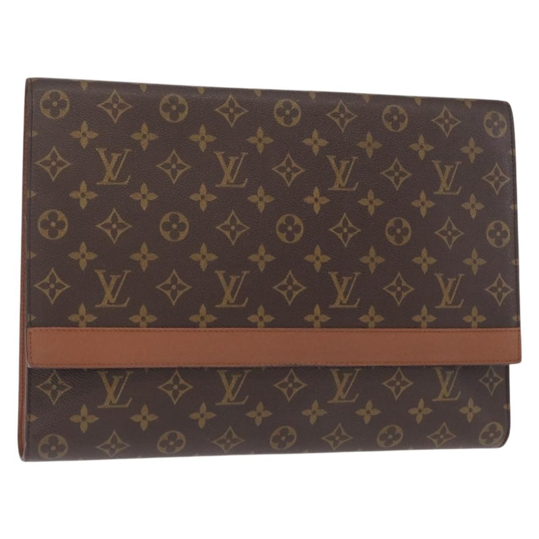 LOUIS VUITTON Monogram Clutch Bag M51801 Auth France (1 of 18)