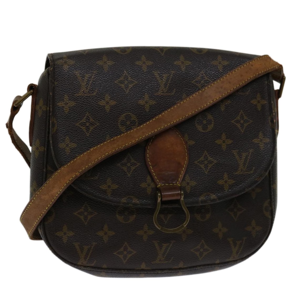 LOUIS VUITTON Monogram Saint Cloud GM Shoulder Bag M51242 France: LOUIS VUITTON Monogram Saint Cloud GM Shoulder Bag M51242 France This authentic Louis Vuitton Monogram Saint Cloud GM Shoulder Bag is a stylish accessory that combines functionality with luxury. Craft