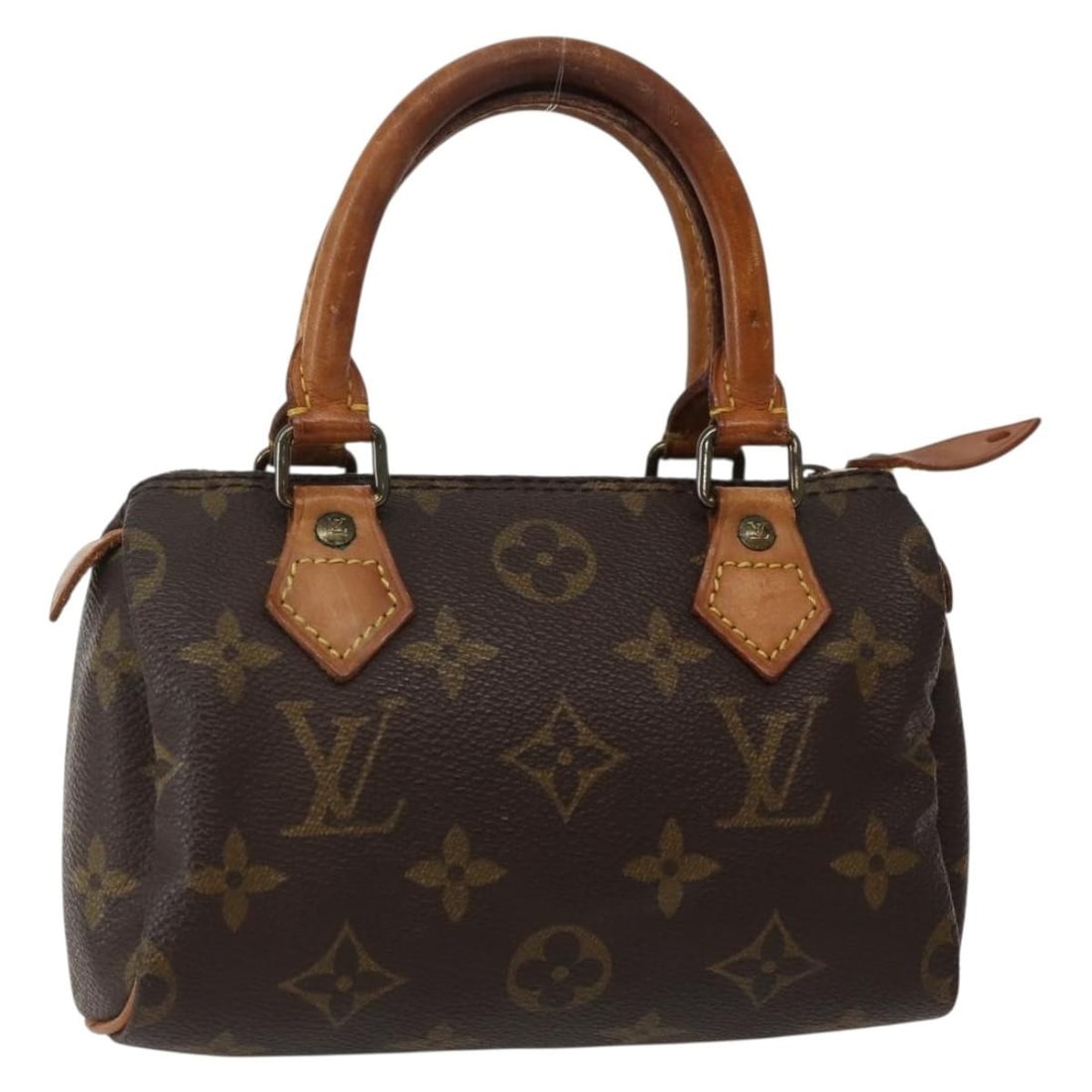 LOUIS VUITTON Monogram Mini Speedy Hand Bag M41534 Authentic France (1 of 18)