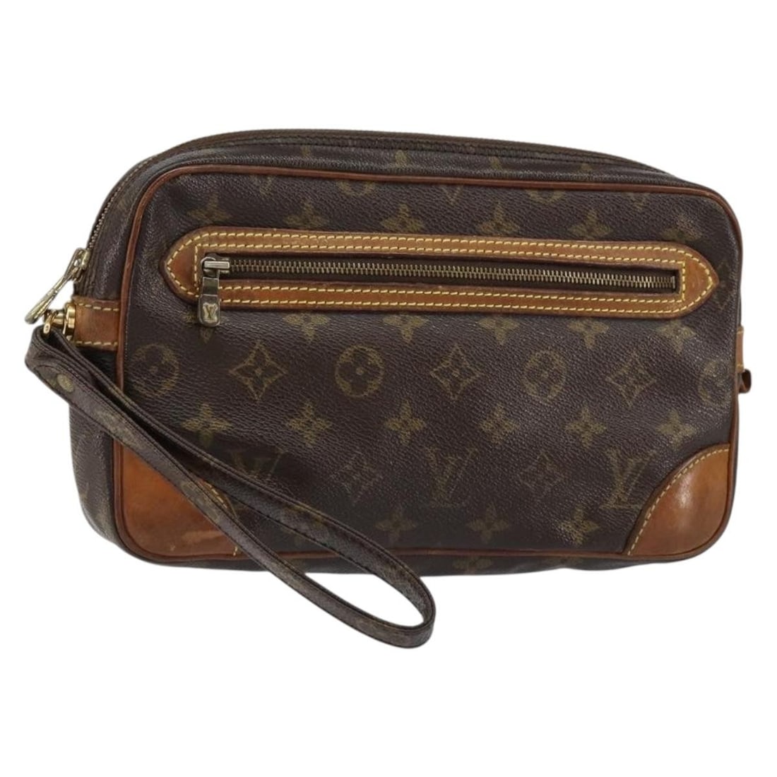 LOUIS VUITTON Monogram Marly Dragonne GM Clutch Bag M51825 Auth: LOUIS VUITTON Monogram Marly Dragonne GM Clutch Bag M51825 Auth This authentic Louis Vuitton Monogram Marly Dragonne GM Clutch Bag is a stylish accessory perfect for any occasion. Crafted in France fr