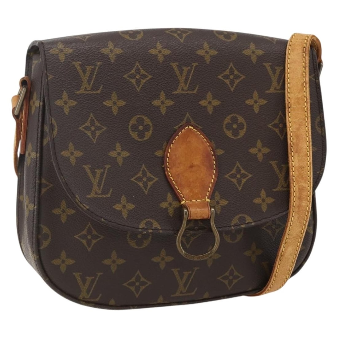 Louis Vuitton Saint Cloud GM Monogram Canvas Shoulder Bag M51242 France: Louis Vuitton Saint Cloud GM Monogram Canvas Shoulder Bag M51242 France This is a Louis Vuitton Monogram Saint Cloud GM shoulder bag, crafted from classic monogram canvas. The bag features a structure