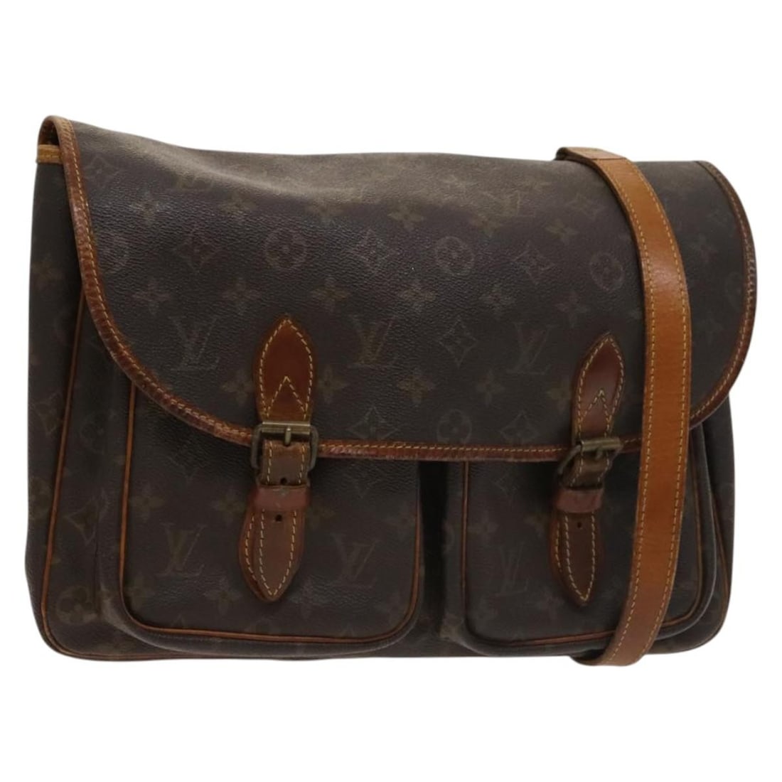 LOUIS VUITTON Monogram Gibeciere GM Shoulder Bag M42246 France: LOUIS VUITTON Monogram Gibeciere GM Shoulder Bag M42246 France This authentic LOUIS VUITTON Monogram Gibeciere GM Shoulder Bag (Model M42246) is a stylish accessory crafted from durable monogram canva