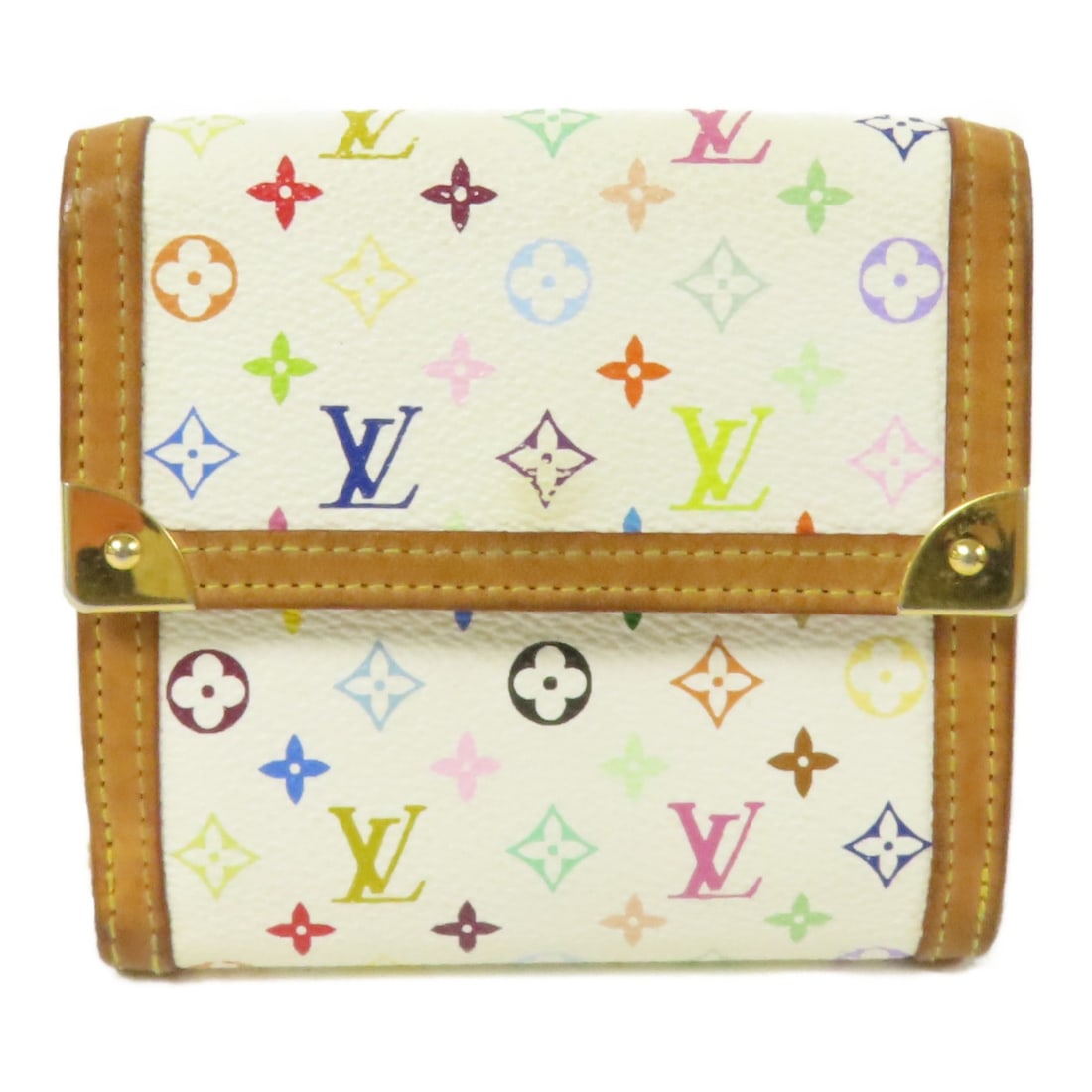Louis Vuitton Monogram Multicolore Trifold Wallet M92657 White (1 of 18)