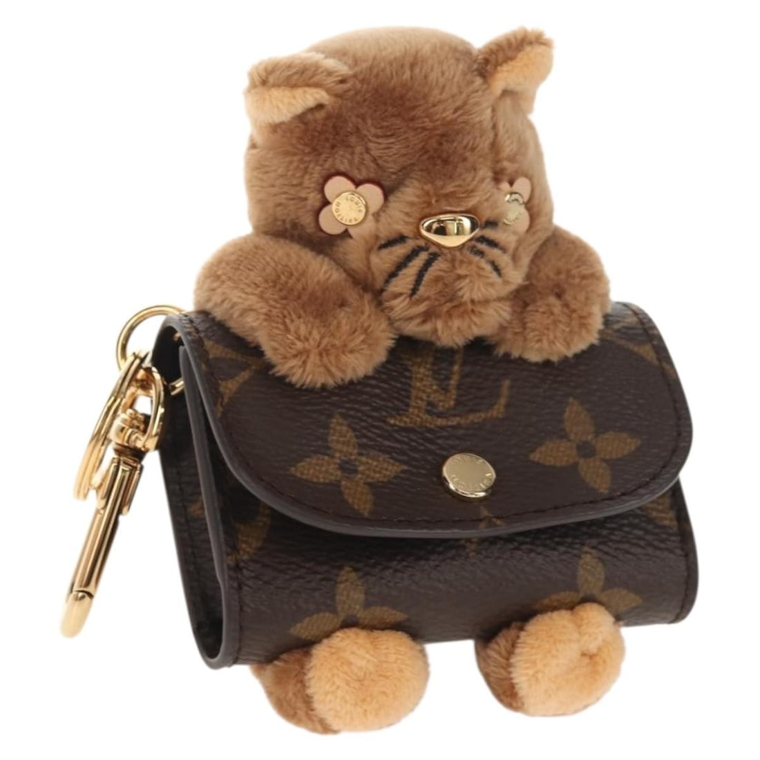 LOUIS VUITTON Monogram Charm M01561 Brown Italy Authentic (1 of 18)