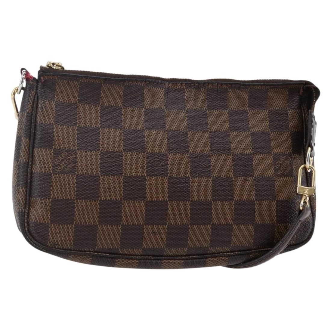 LOUIS VUITTON Damier Ebene Pochette Accessoires Pouch N41206 Authentic: LOUIS VUITTON Damier Ebene Pochette Accessoires Pouch N41206 Authentic Introducing the LOUIS VUITTON Damier Ebene Pochette Accessoires Pouch, a stylish and practical accessory crafted in France. This