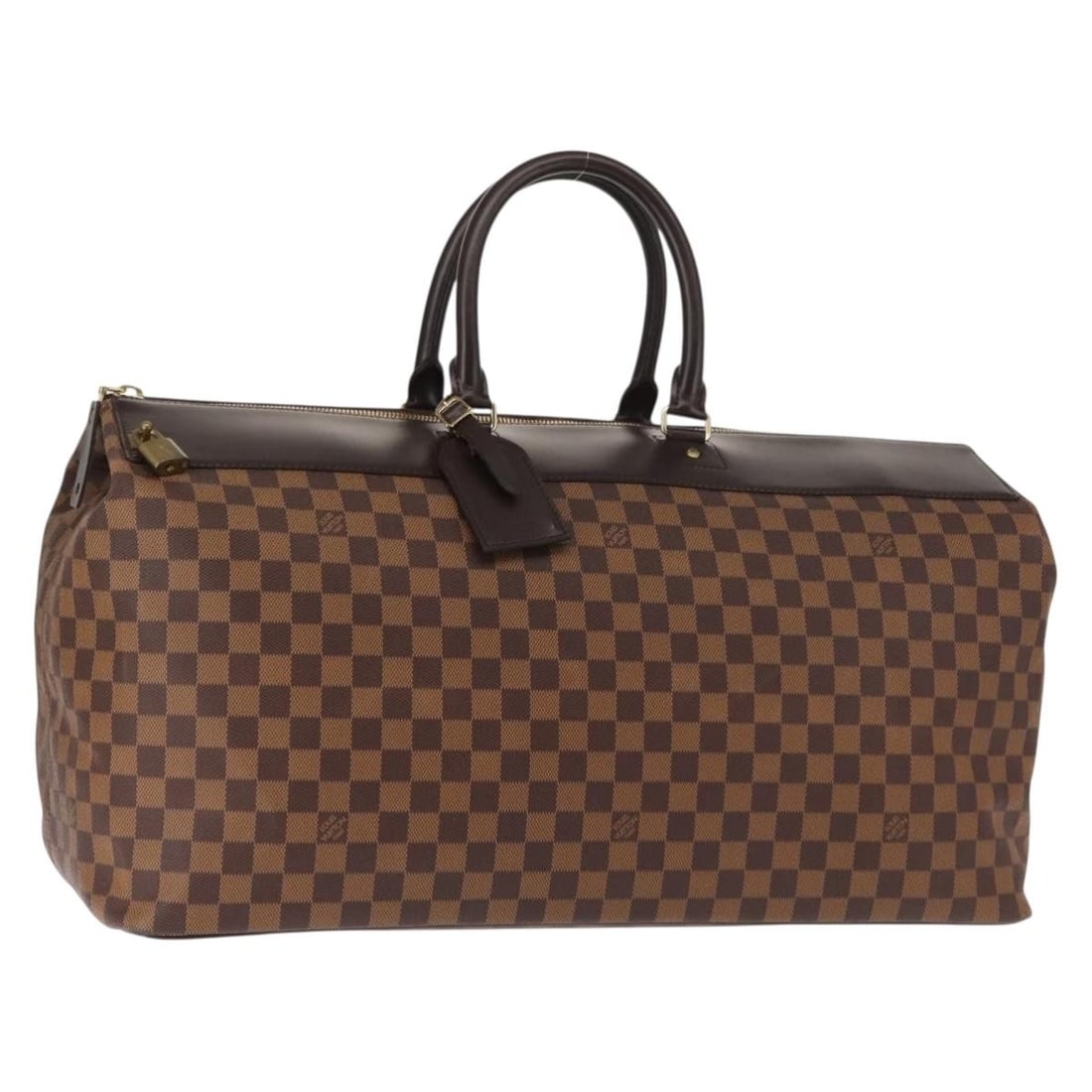 LOUIS VUITTON Damier Ebene Greenwich GM Boston Bag N41155 Auth Dust Bag (1 of 18)
