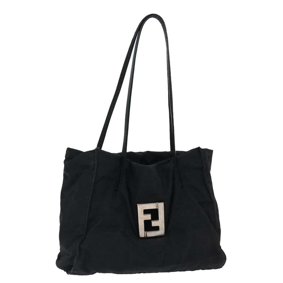 FENDI Black Zucca Canvas Shoulder Bag Italy Auth am5951: FENDI Black Zucca Canvas Shoulder Bag Italy Auth am5951 Elevate your accessory collection with this authentic Fendi Zucca Canvas Shoulder Bag in classic black. Crafted in Italy, this stylish shoulder