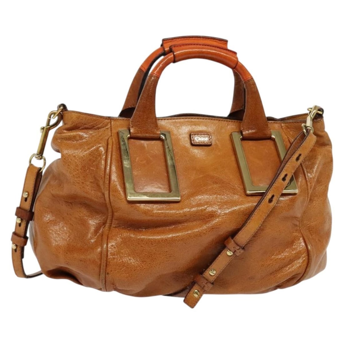 Chloe Ethel Brown Leather Tote Top Handle Bag (1 of 1)
