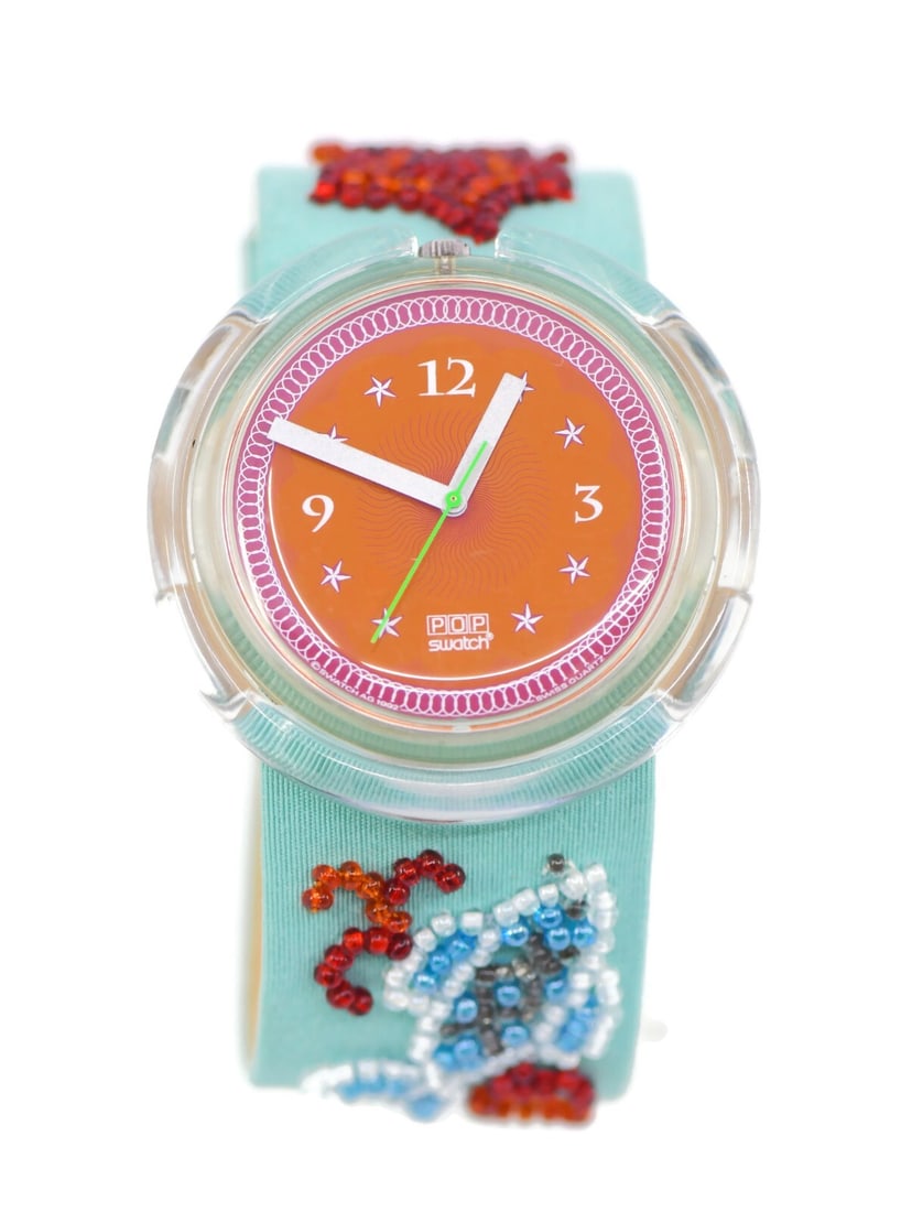 Swatch Soupe De Poisson Watch PWZ106 39mm Authentic Timepiece (1 of 6)