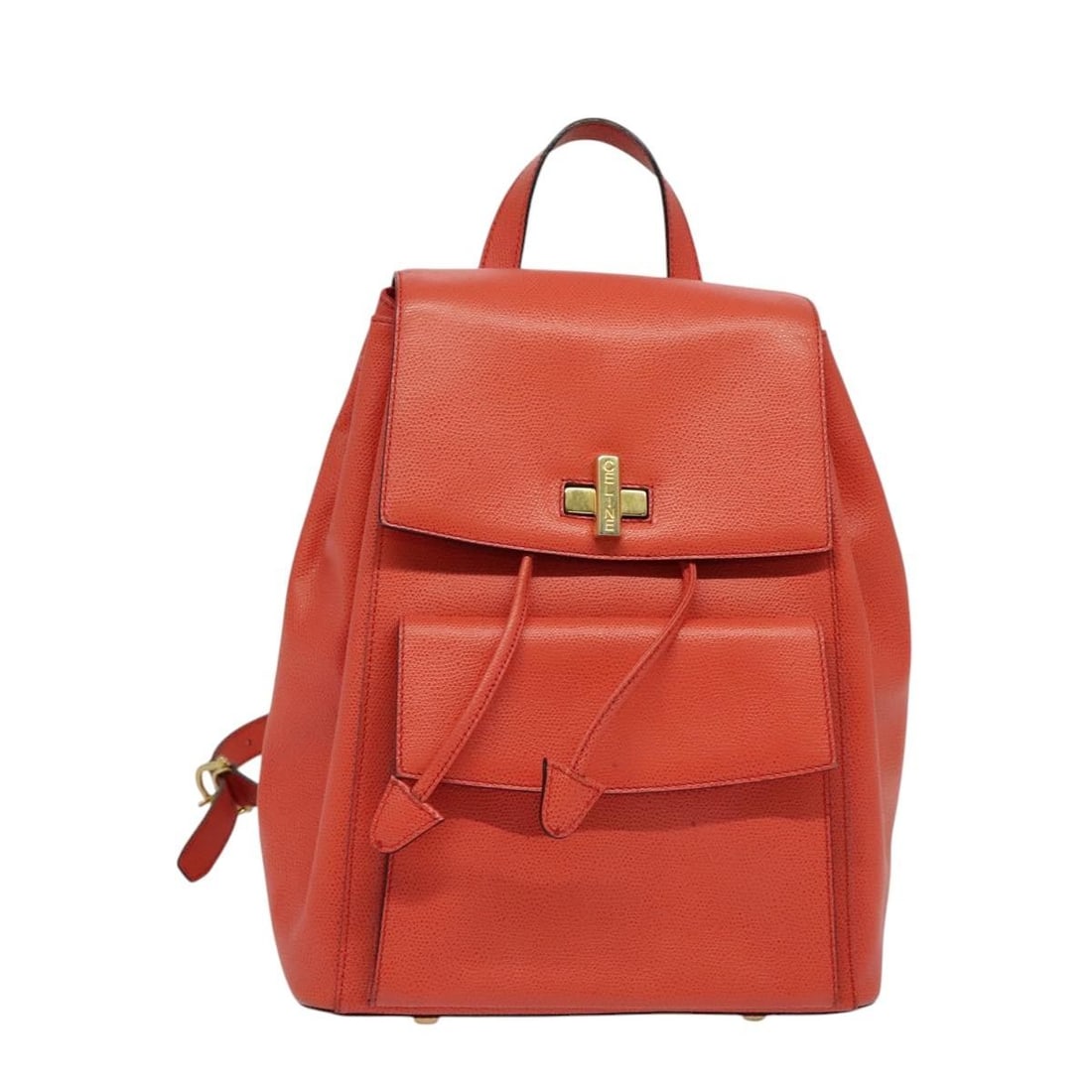 Orange Celine Women's Backpack with Top Handle and Shoulder Straps (1 of 2)