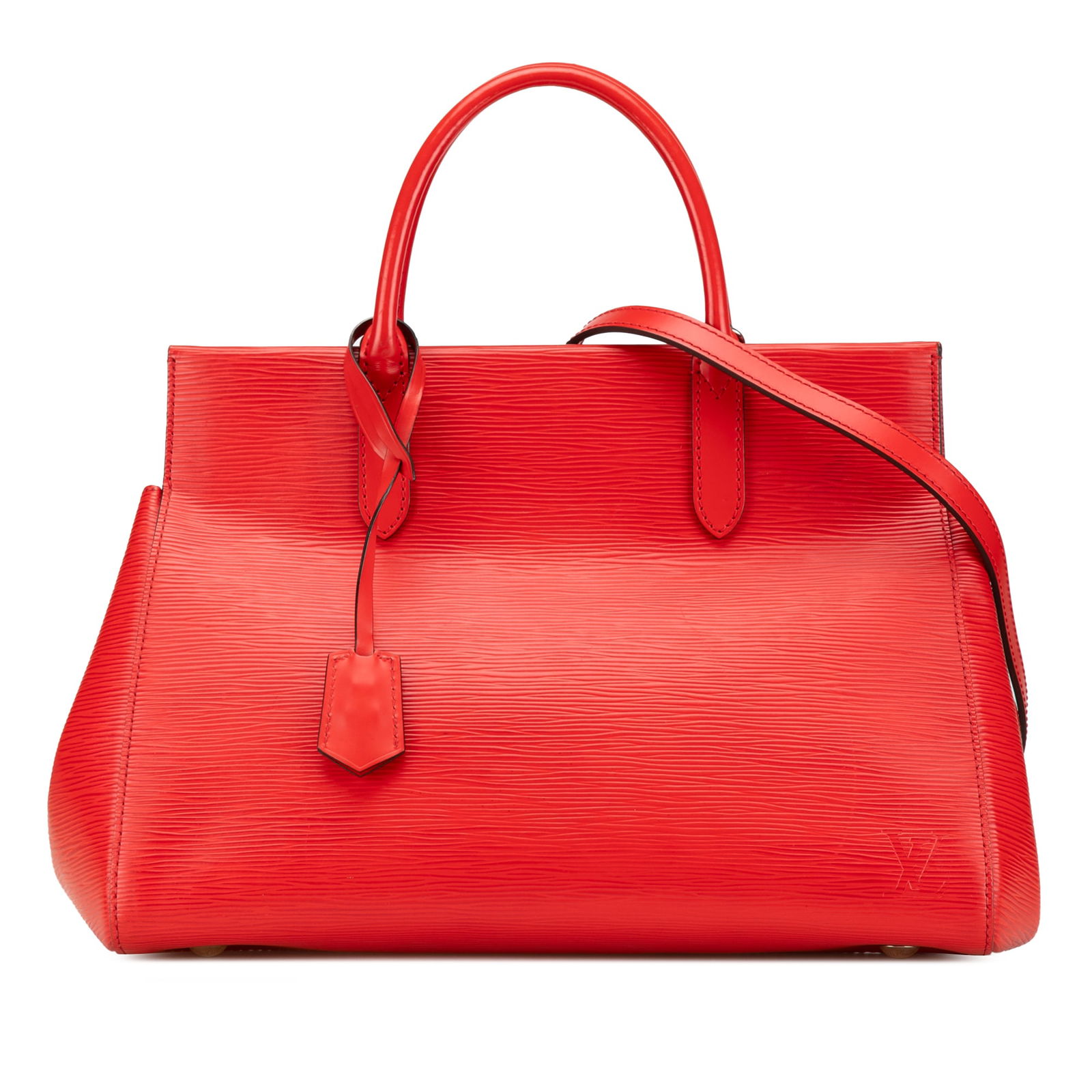 Louis Vuitton Epi Marly MM Red Leather Bag with Detachable Strap (1 of 11)