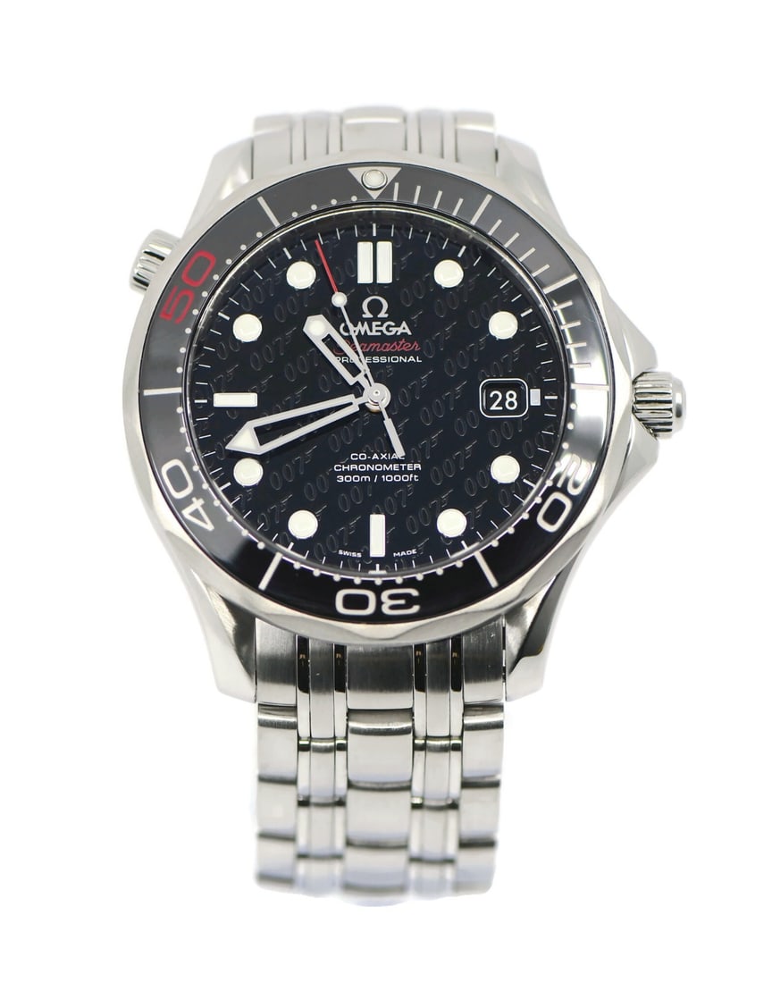 Omega Seamaster 50th Anniversary Stainless Steel Watch Ref 212.30.41.20.01.005: Omega Seamaster 50th Anniversary Stainless Steel Watch Ref 212.30.41.20.01.005 Celebrate the legacy of the iconic James Bond series with the Omega Seamaster 50th Anniversary watch. This exquisite wris