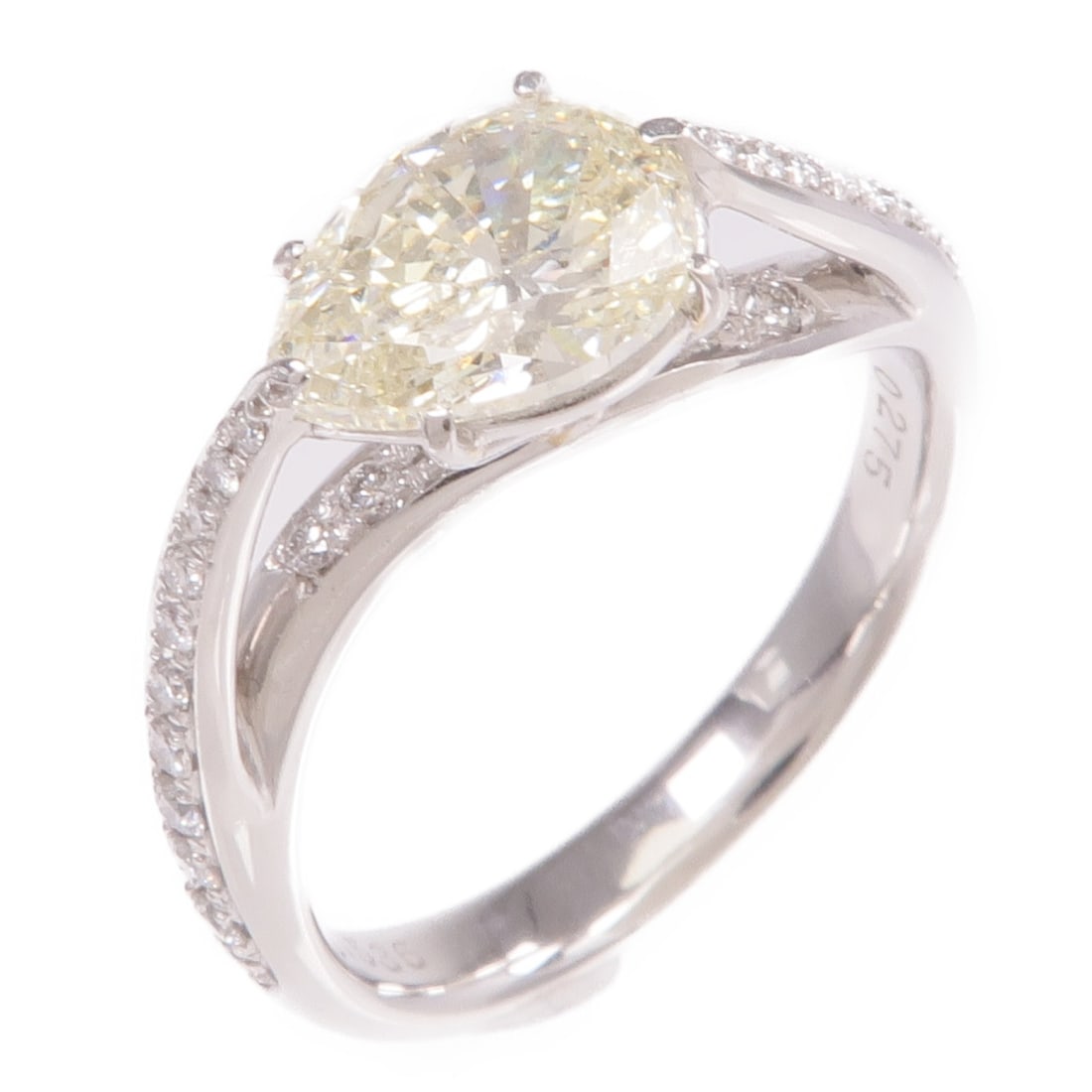 Pt900 Platinum Diamond Ring Size 7.25 (1 of 7)