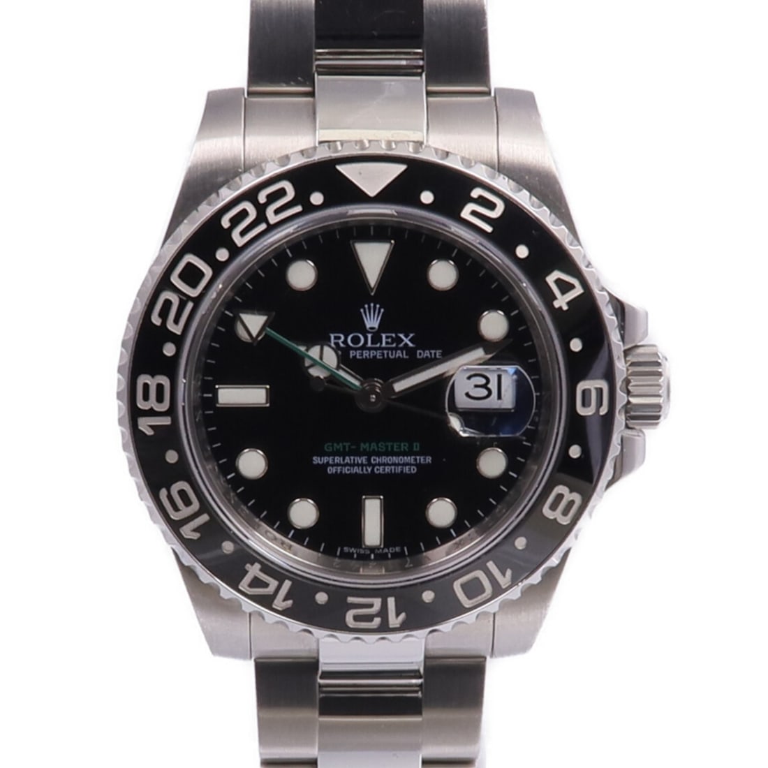 Stainless Steel Rolex GMT MasterII 116710LN Black Dial Automatic Wristwatch (1 of 18)