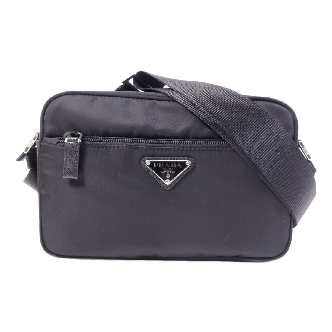 Prada Black Nylon 1BC167 Shoulder Bag with Silver Hardware (1 of 14)