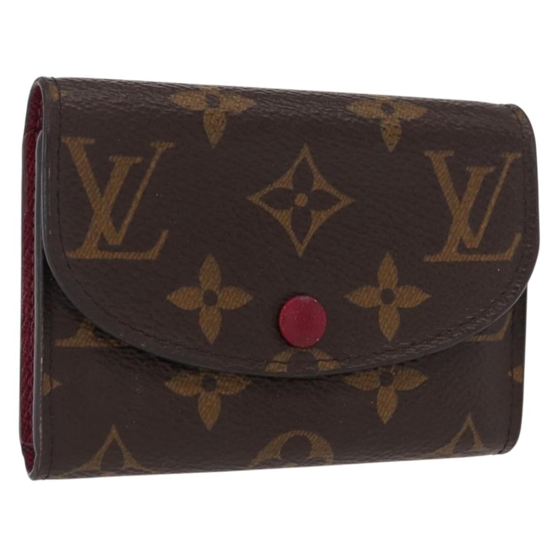 Louis Vuitton Monogram Canvas Fuchsia Coin Purse M41939: Louis Vuitton Monogram Canvas Fuchsia Coin Purse M41939 This Louis Vuitton Monogram Porte Monnaie Rosary Purse features the signature Monogram Canvas in a monogram and fuchsia colorway. Crafted in Spa