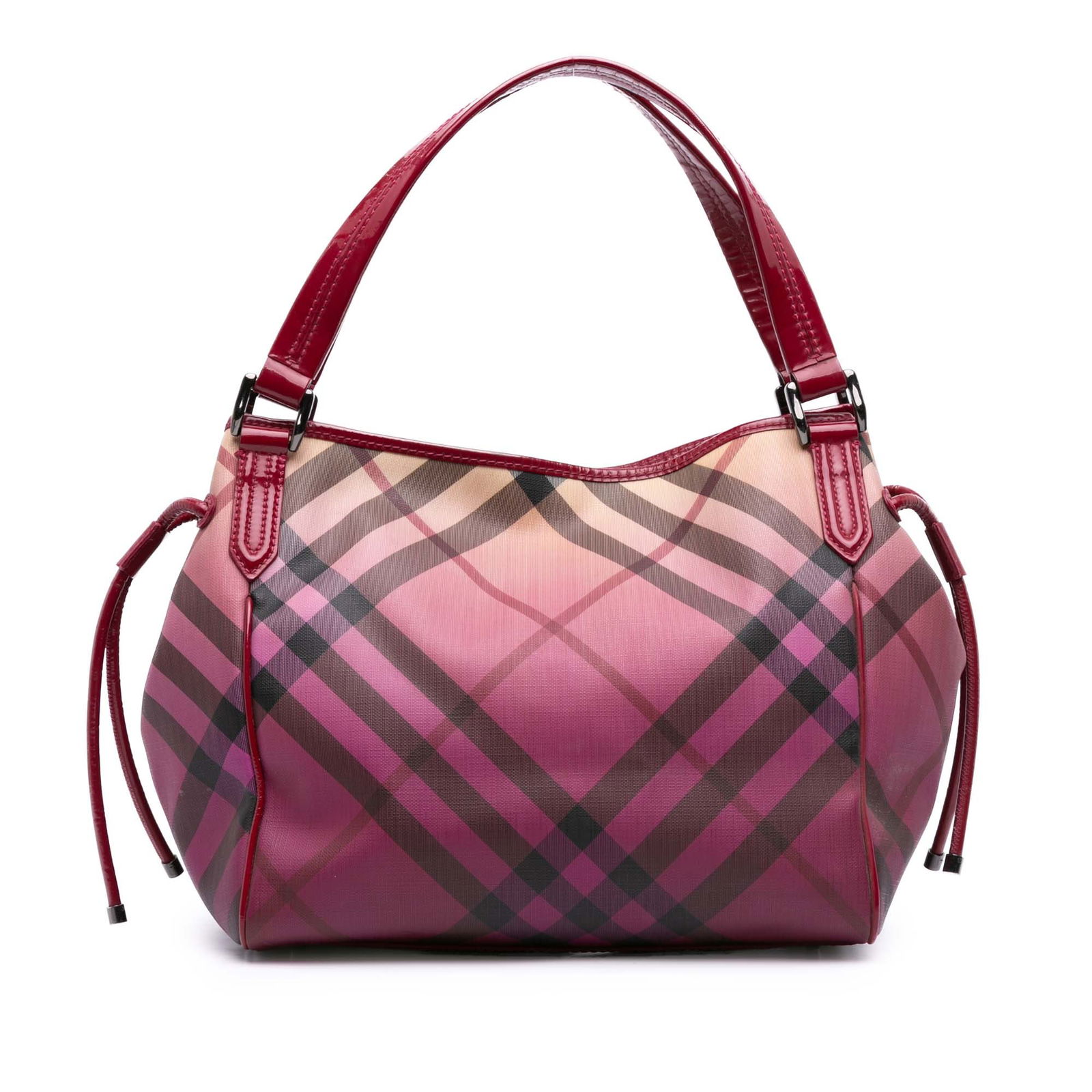 Burberry Supernova Check Coated Canvas Bilmore Tote in Pink (1 of 9)