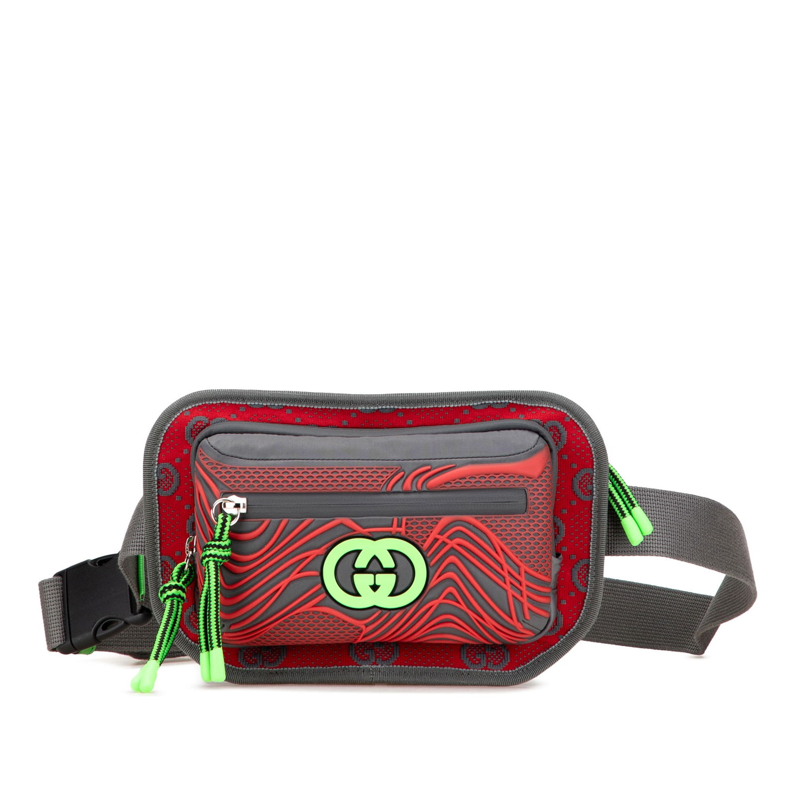 Gucci GG Nylon Red Belt Bag with Adjustable Strap (1 of 11)