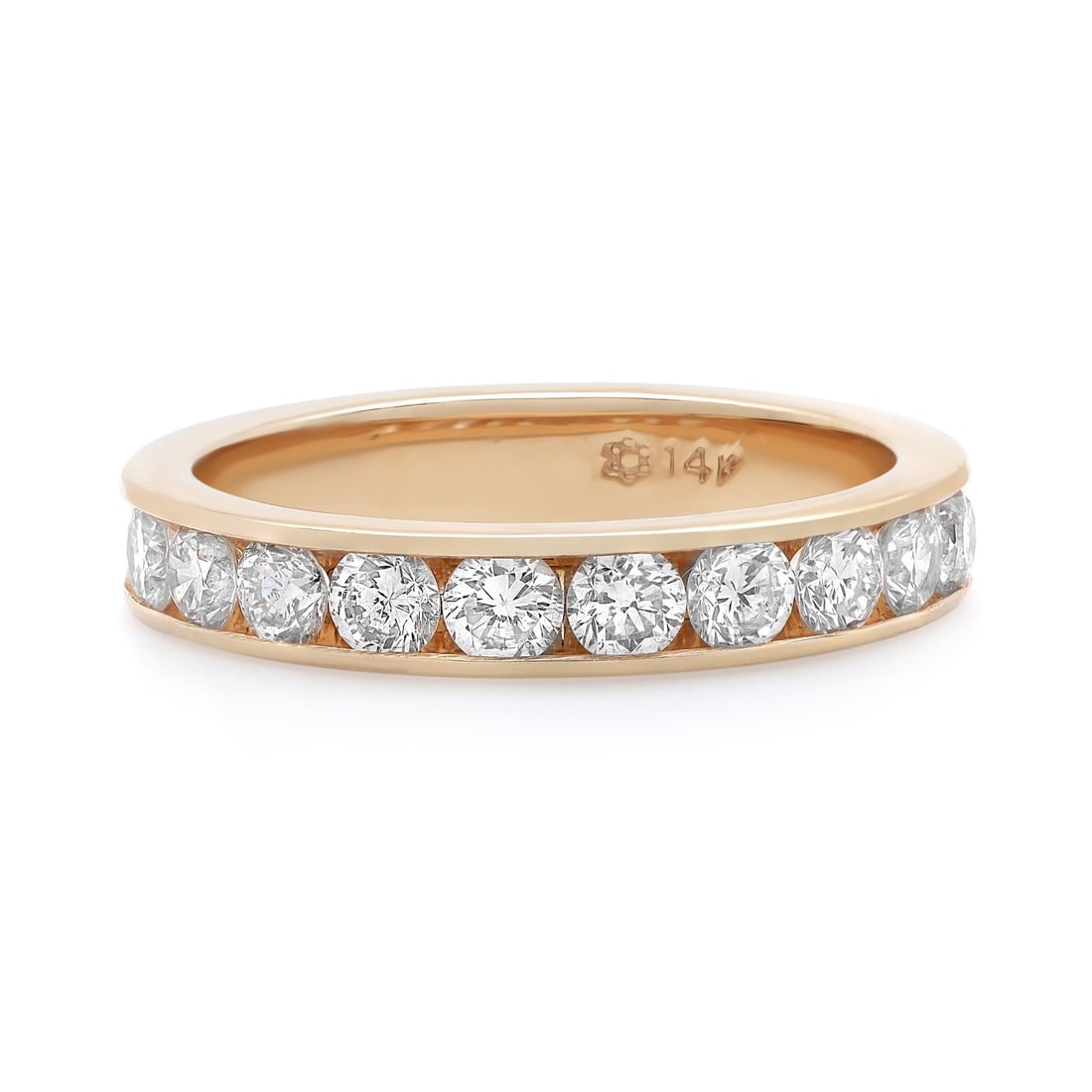 Rachel Koen 1.00Cttw Round Diamond Wedding Band 14K Yellow Gold Size 6.5: Rachel Koen 1.00Cttw Round Diamond Wedding Band 14K Yellow Gold Size 6.5 This elegant wedding band ring by Rachel Koen is a stunning addition to any jewelry collection. Crafted from high-quality 14K y