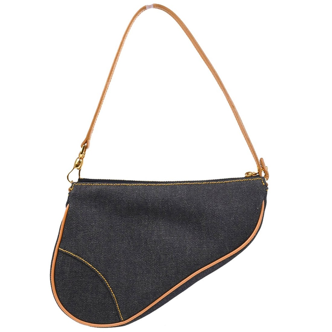Dior Saddle Bag in Navy Leather (1 of 1)
