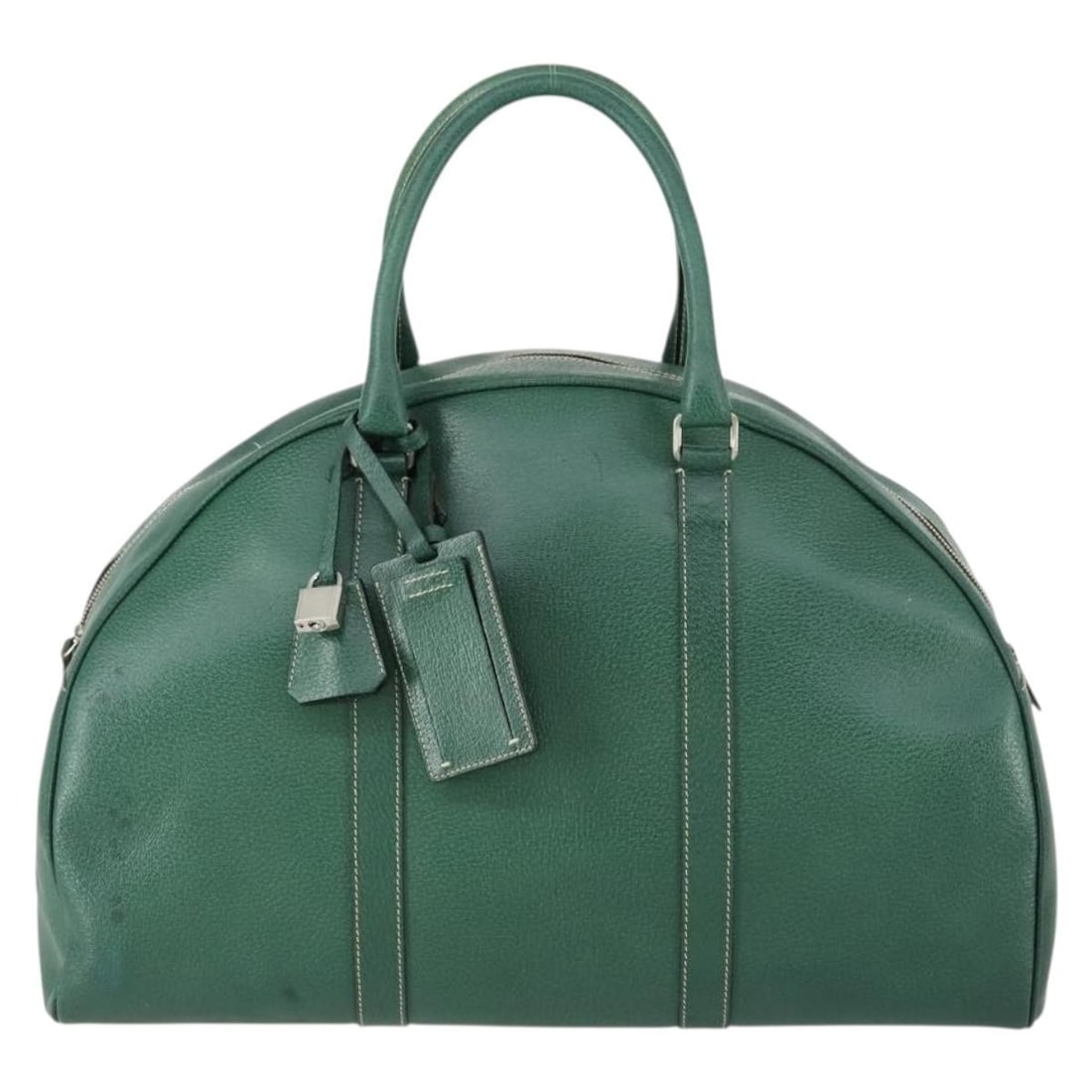 Pre-Owned Prada Green Boston Travel Bag Large Size (1 of 2)