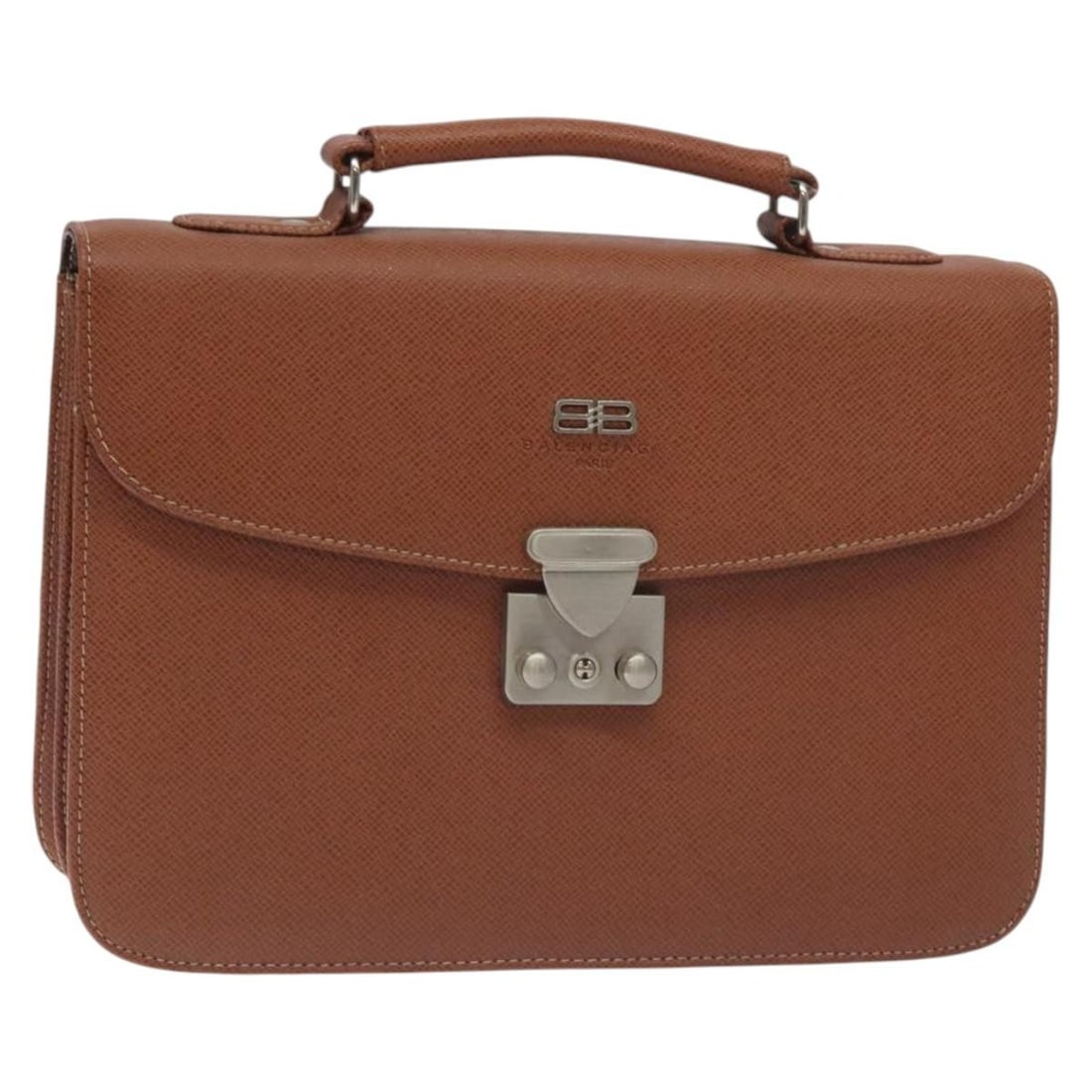 Brown pre-owned Balenciaga vintage leather handbag for women (1 of 1)